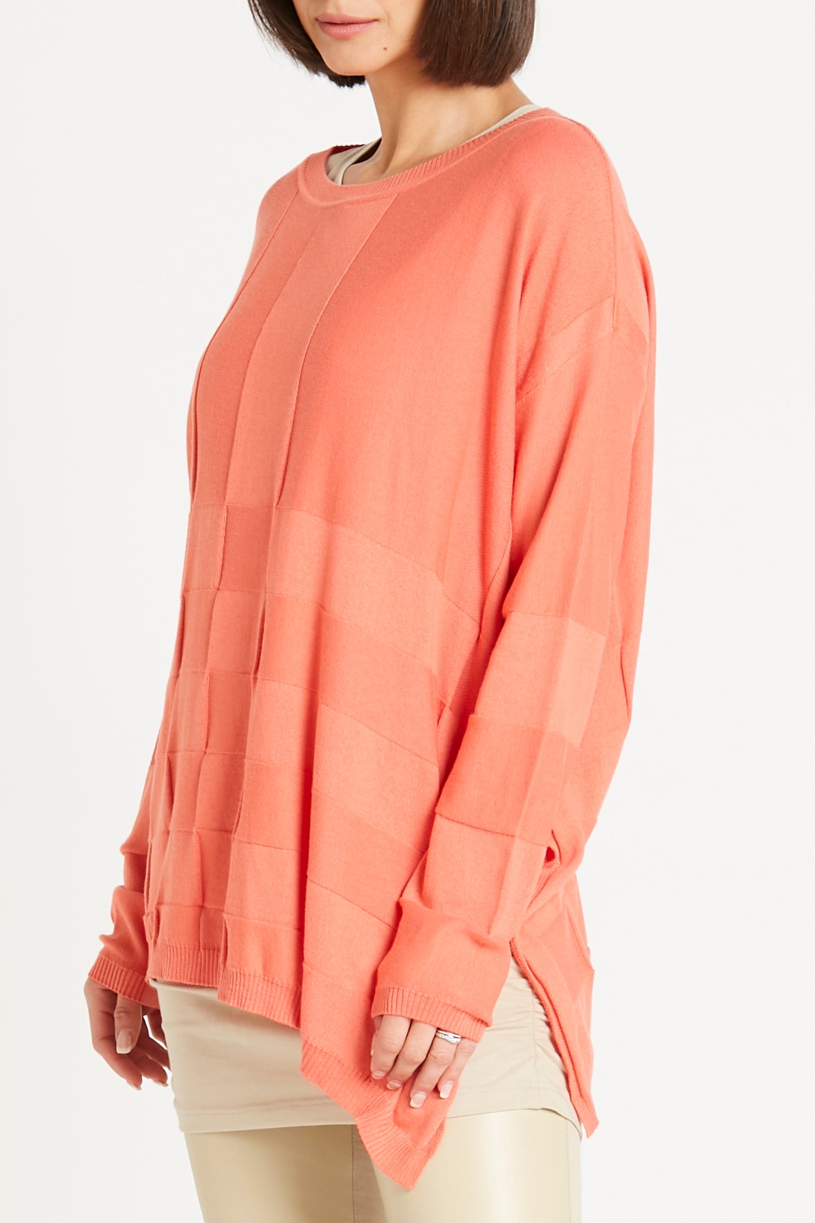 Pima Cotton Nu Box Weave Crewneck Sweater