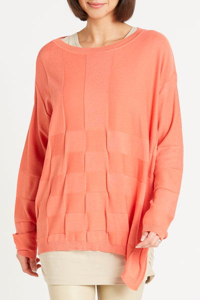 Pima Cotton Nu Box Weave Crewneck Sweater