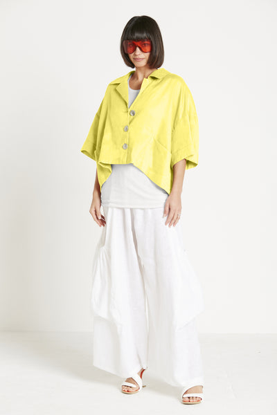 Handkerchief Linen Mini Girl Shirt