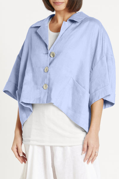 Handkerchief Linen Mini Girl Shirt