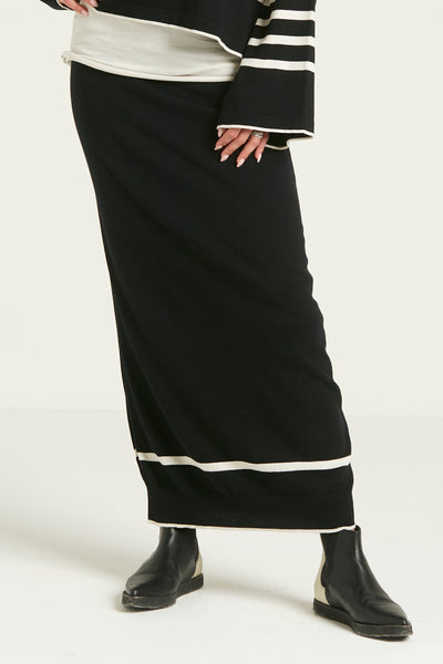 Pima Cotton Borderline Skirt