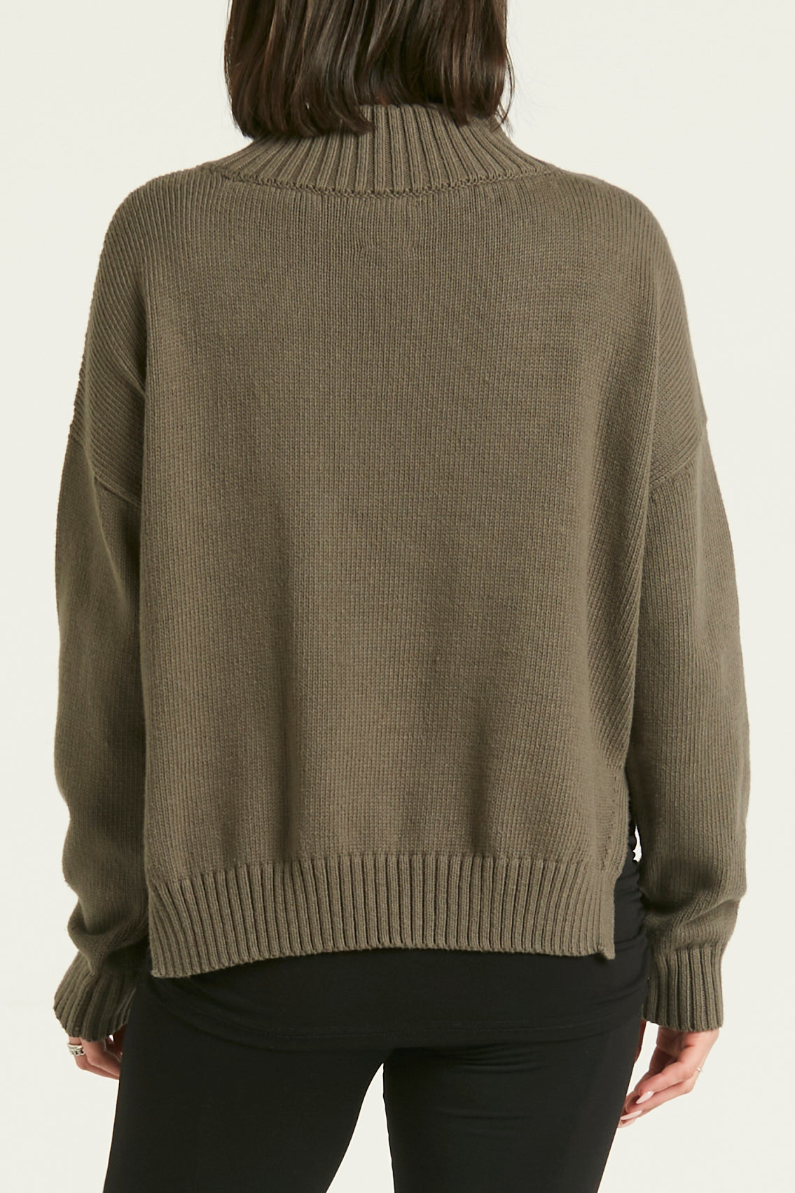 Pima Cotton Bullseye Crewneck Sweater