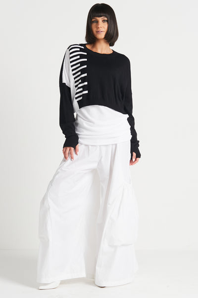 Pima Cotton Keyboard Crewneck Sweater