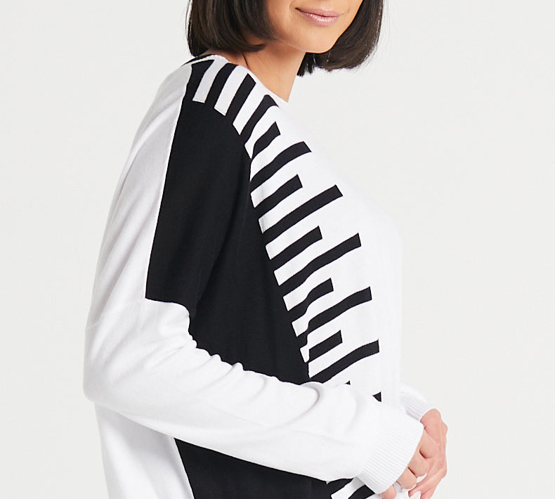 Pima Cotton Keyboard Crewneck Sweater