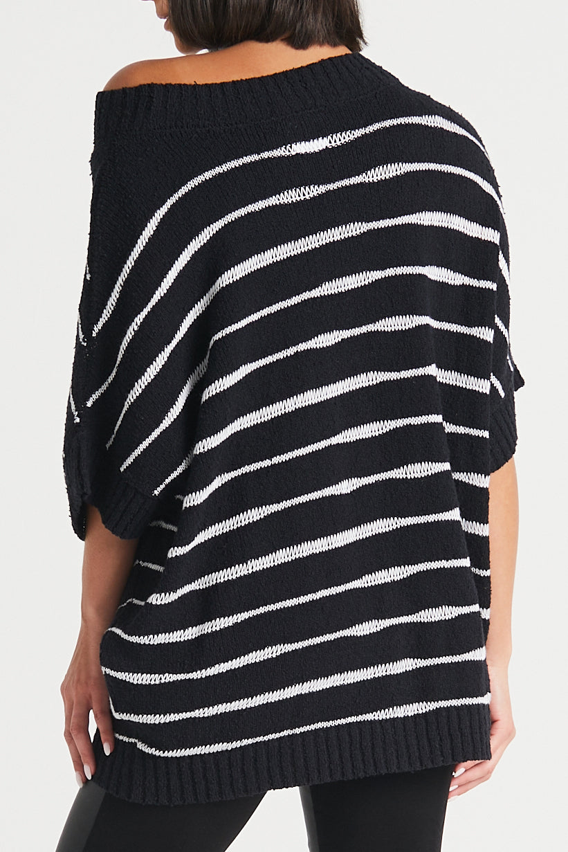 Cotton Static Boatneck Sweater