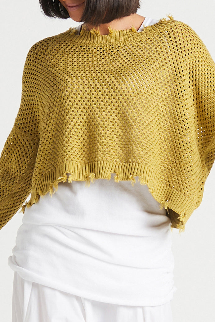 Pima Cotton Pin Dot Boatneck Sweater