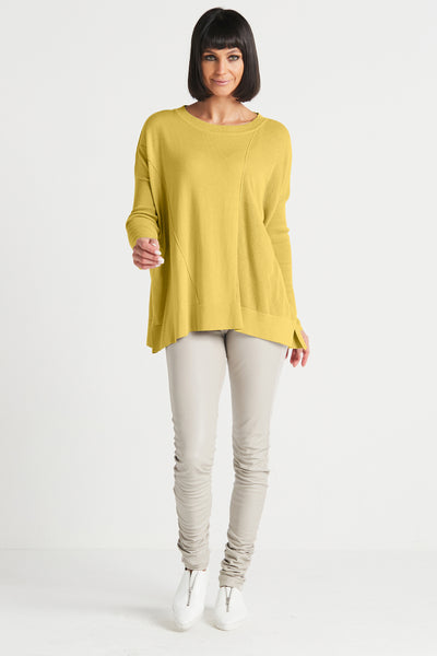 Pima Cotton Nu Textured Crewneck Sweater