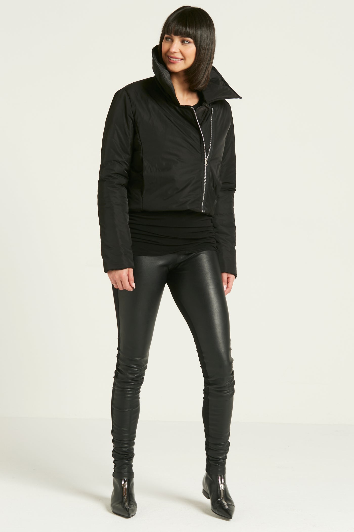 Nylon Moto Jacket