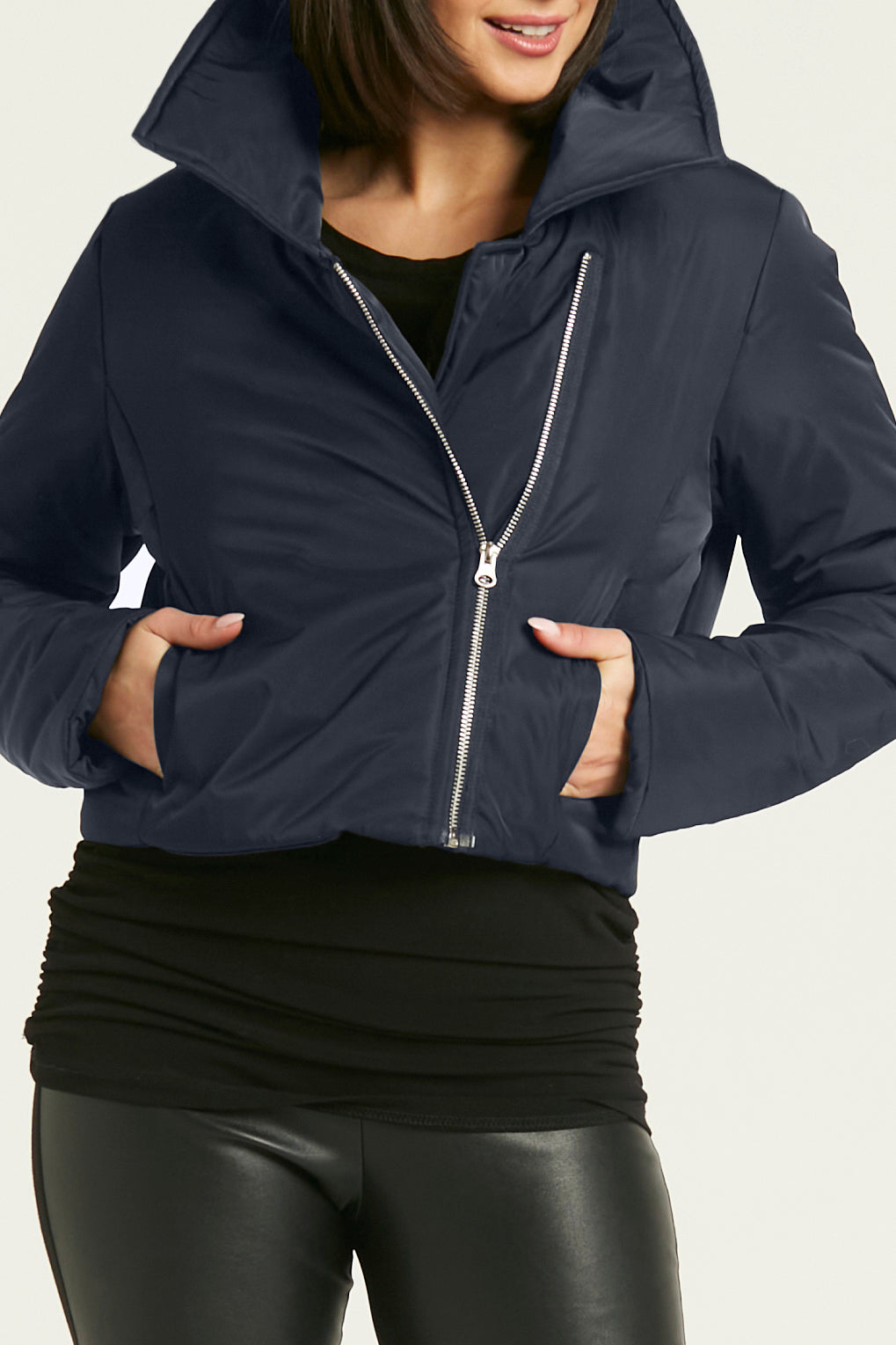 Nylon Moto Jacket