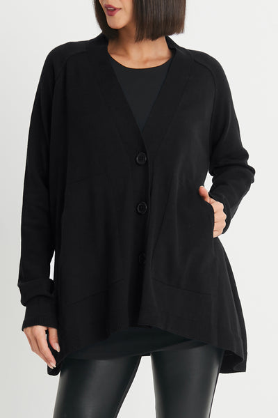 Pima Cotton Varsity Cardigan