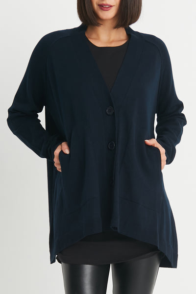 Pima Cotton Varsity Cardigan