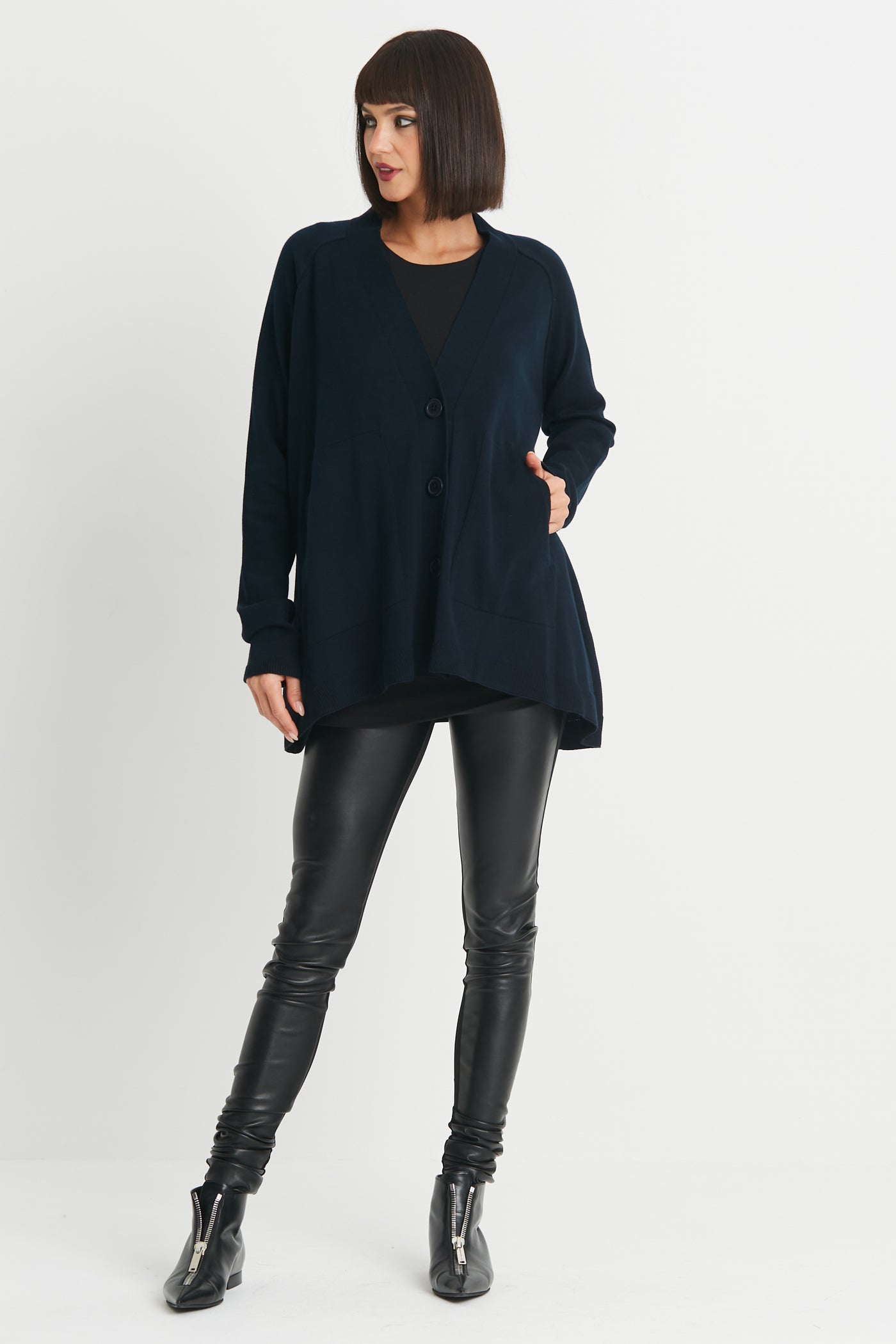 Pima Cotton Varsity Cardigan