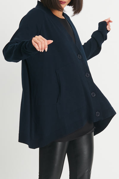 Pima Cotton Varsity Cardigan