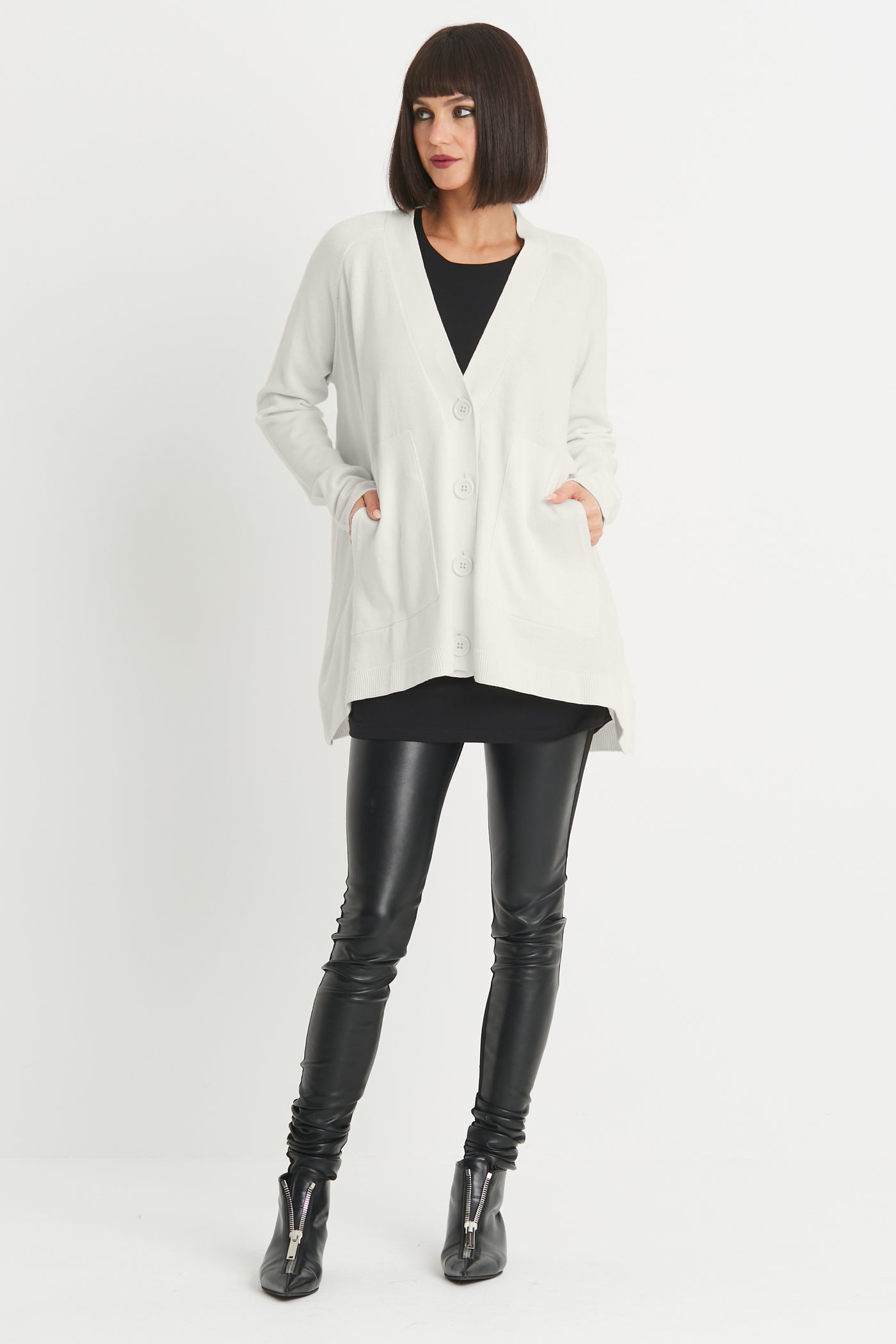 Pima Cotton Varsity Cardigan