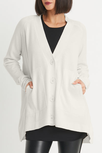 Pima Cotton Varsity Cardigan