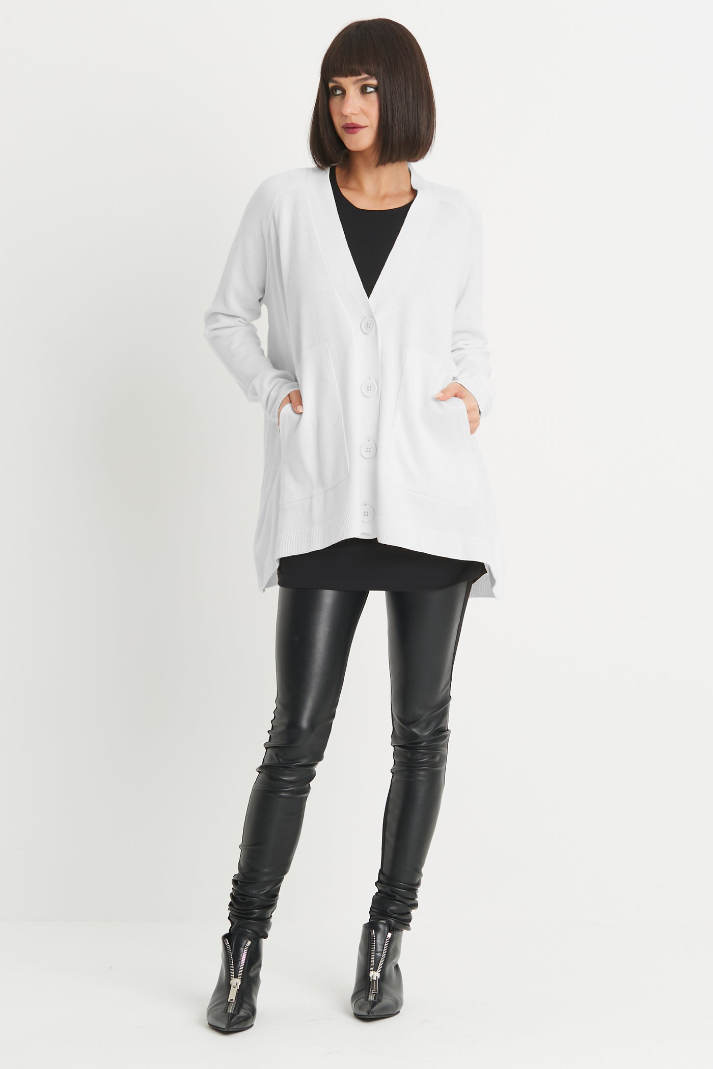 Pima Cotton Varsity Cardigan