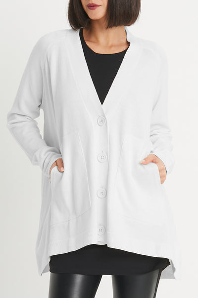 Pima Cotton Varsity Cardigan
