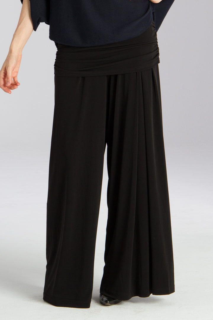 Matte Jersey One Pleat Pant