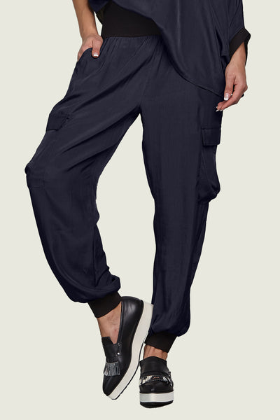 Washable Silk Cargo Pants