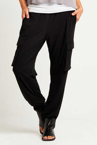 Matte Jersey Easy Cargo Pants