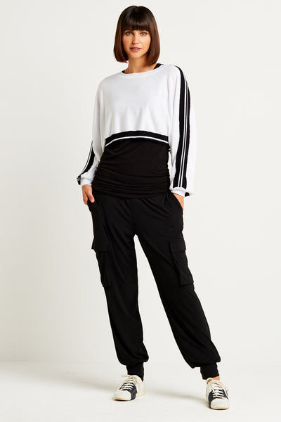 Matte Jersey Easy Cargo Pants