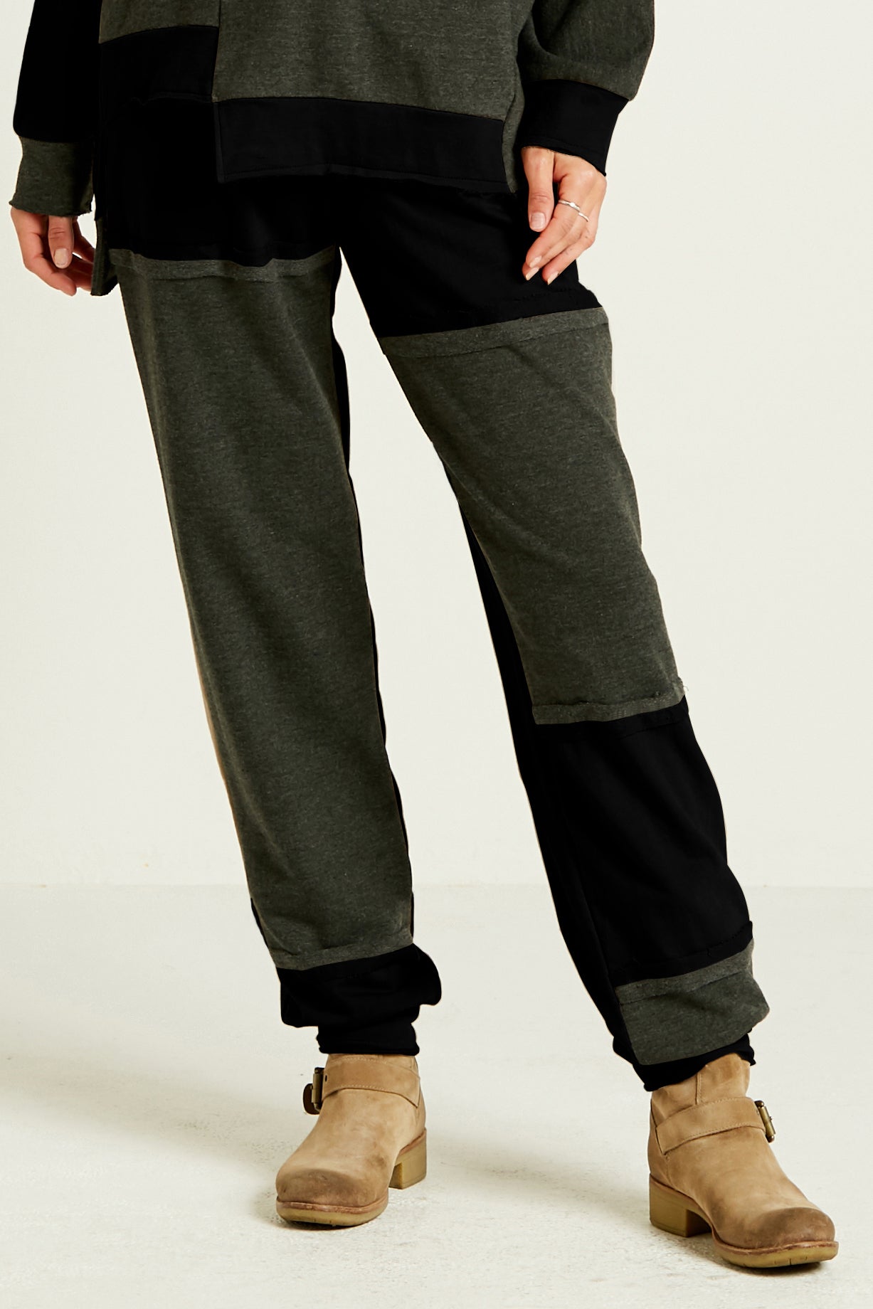 French Terry Patched Up Pant