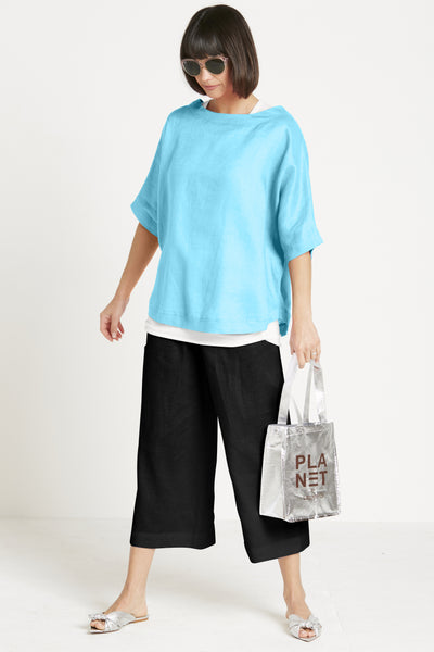 Handkerchief Linen Reversible Top