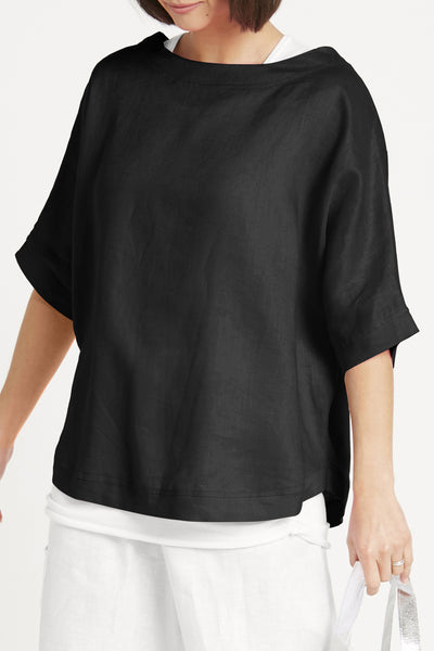 Handkerchief Linen Reversible Top