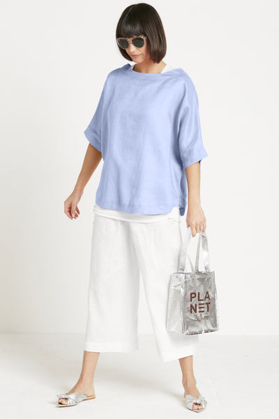 Handkerchief Linen Reversible Top
