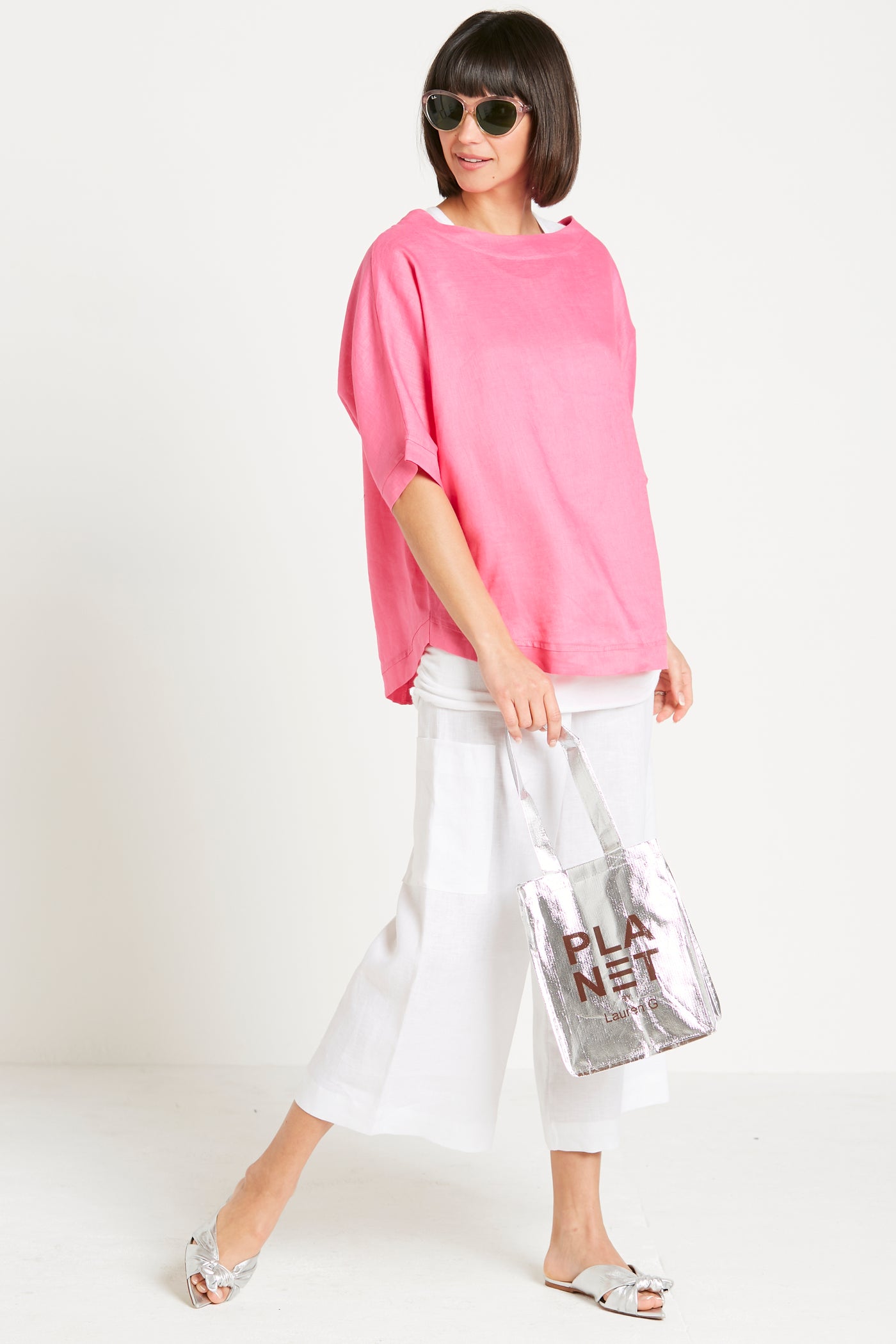 Handkerchief Linen Reversible Top