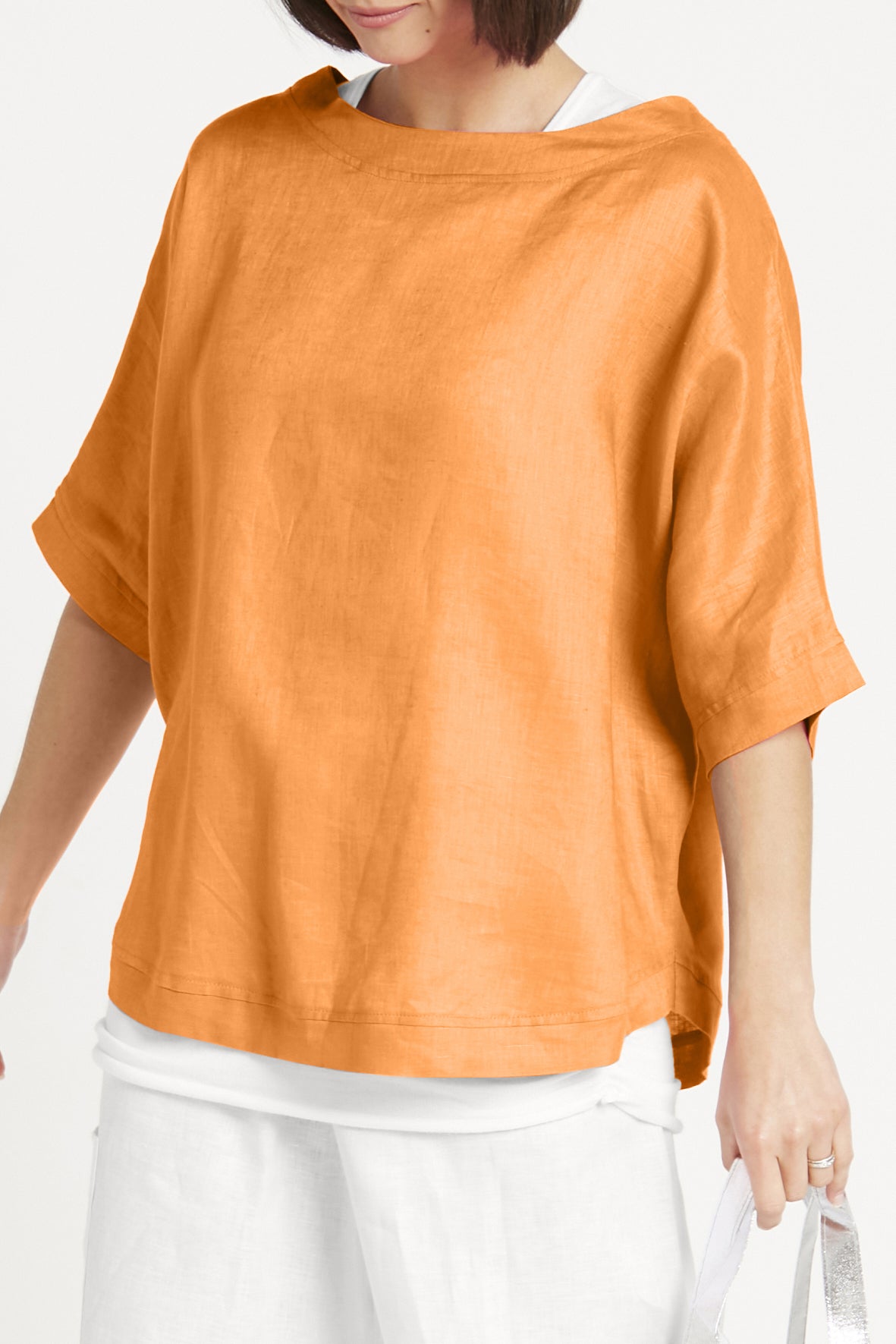 Handkerchief Linen Reversible Top