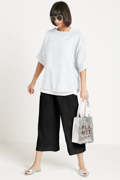 Handkerchief Linen Reversible Top