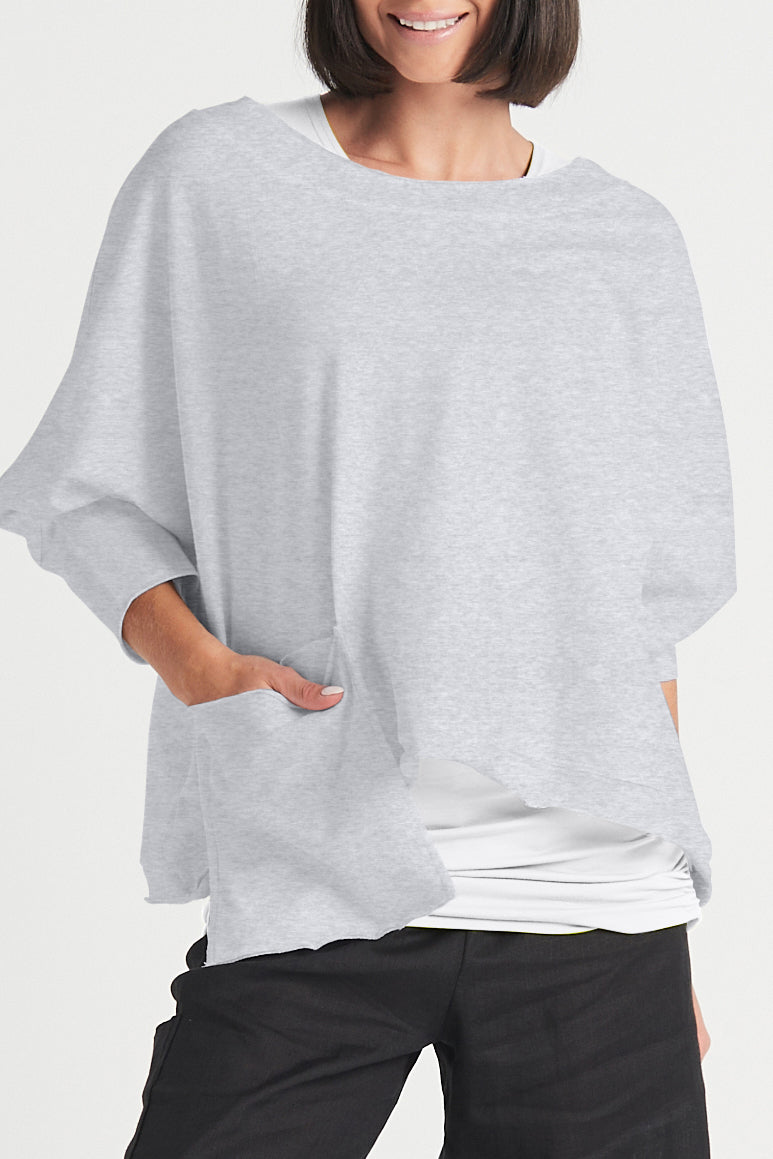 French Terry Drop Pocket Tee