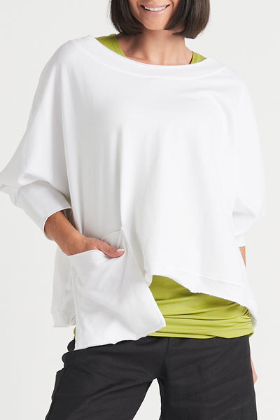 French Terry Drop Pocket Tee
