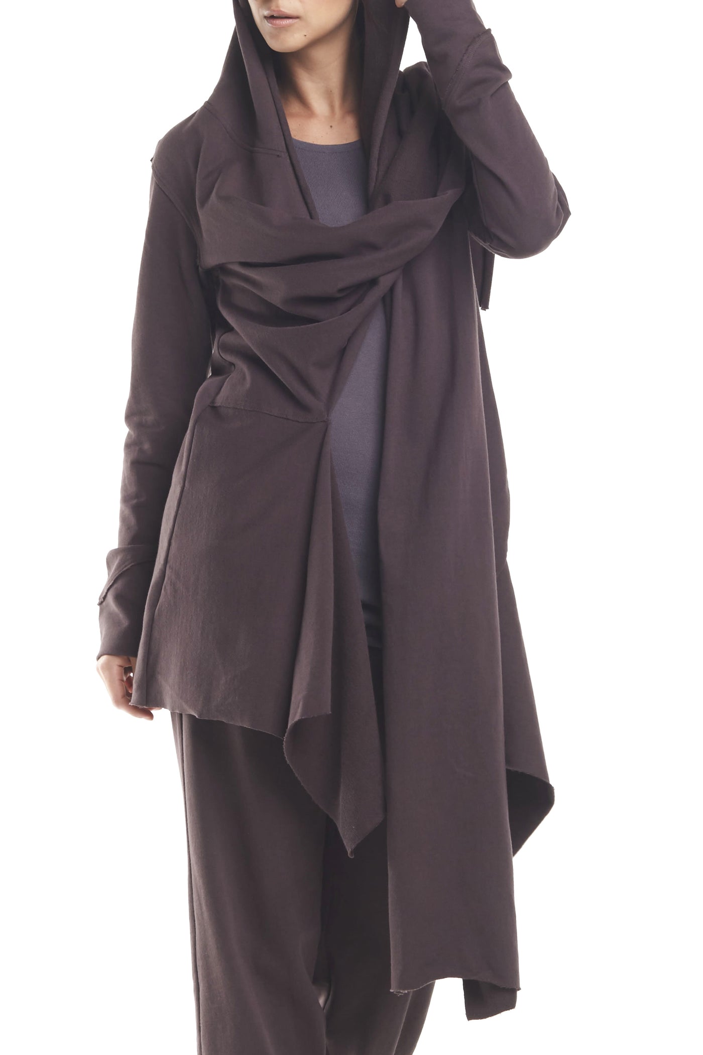 French Terry Scarf Hoodie