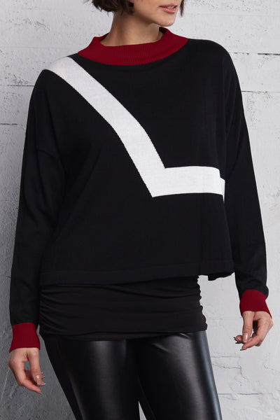 Pima Cotton Star Trac Mock Neck