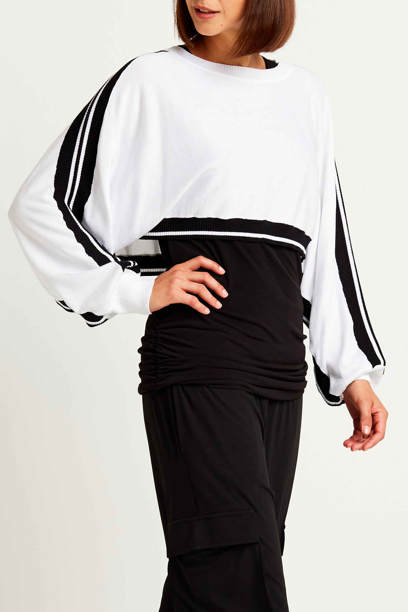 Pima Cotton Athleisure Crewneck Sweater