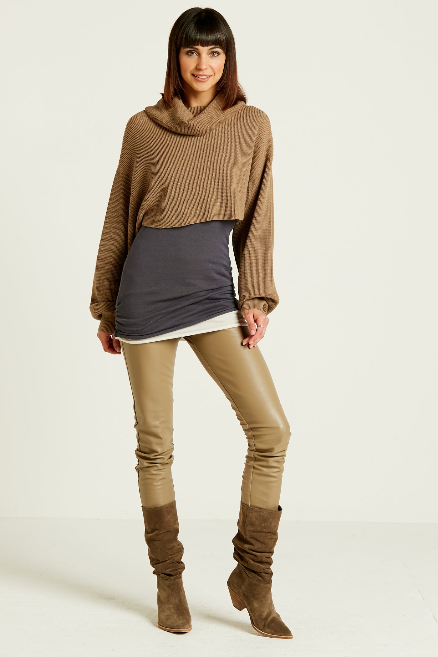 Pima Cotton Waffle Shrug