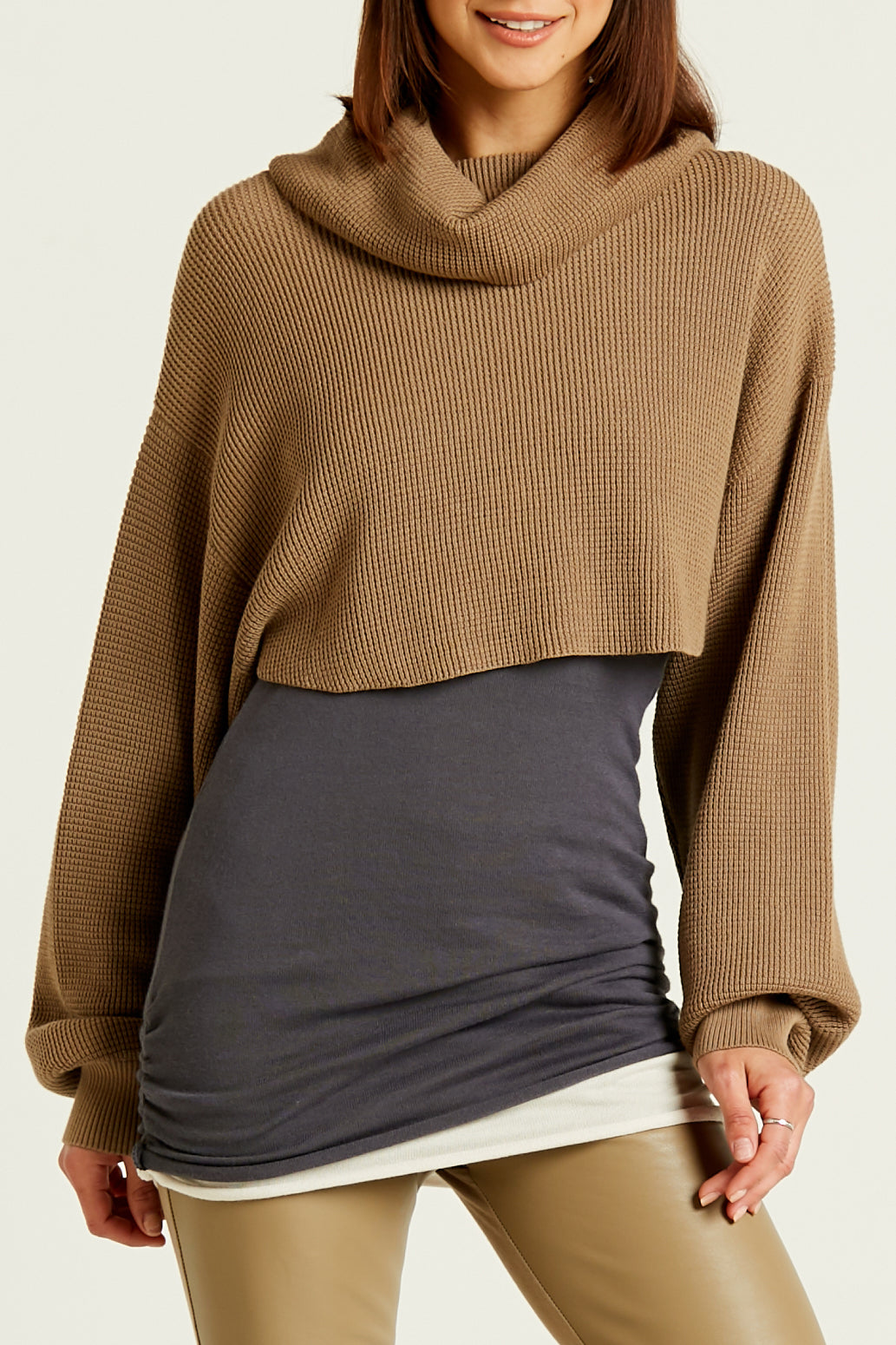 Pima Cotton Waffle Shrug