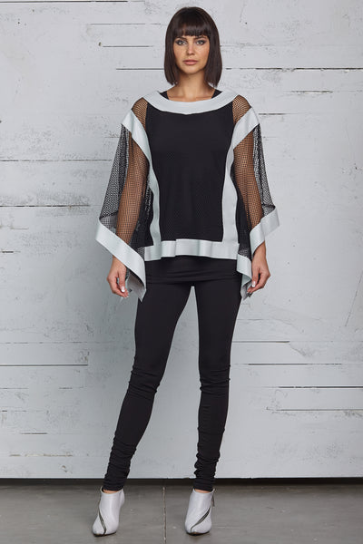Cotton Fishnet Kabuki Top