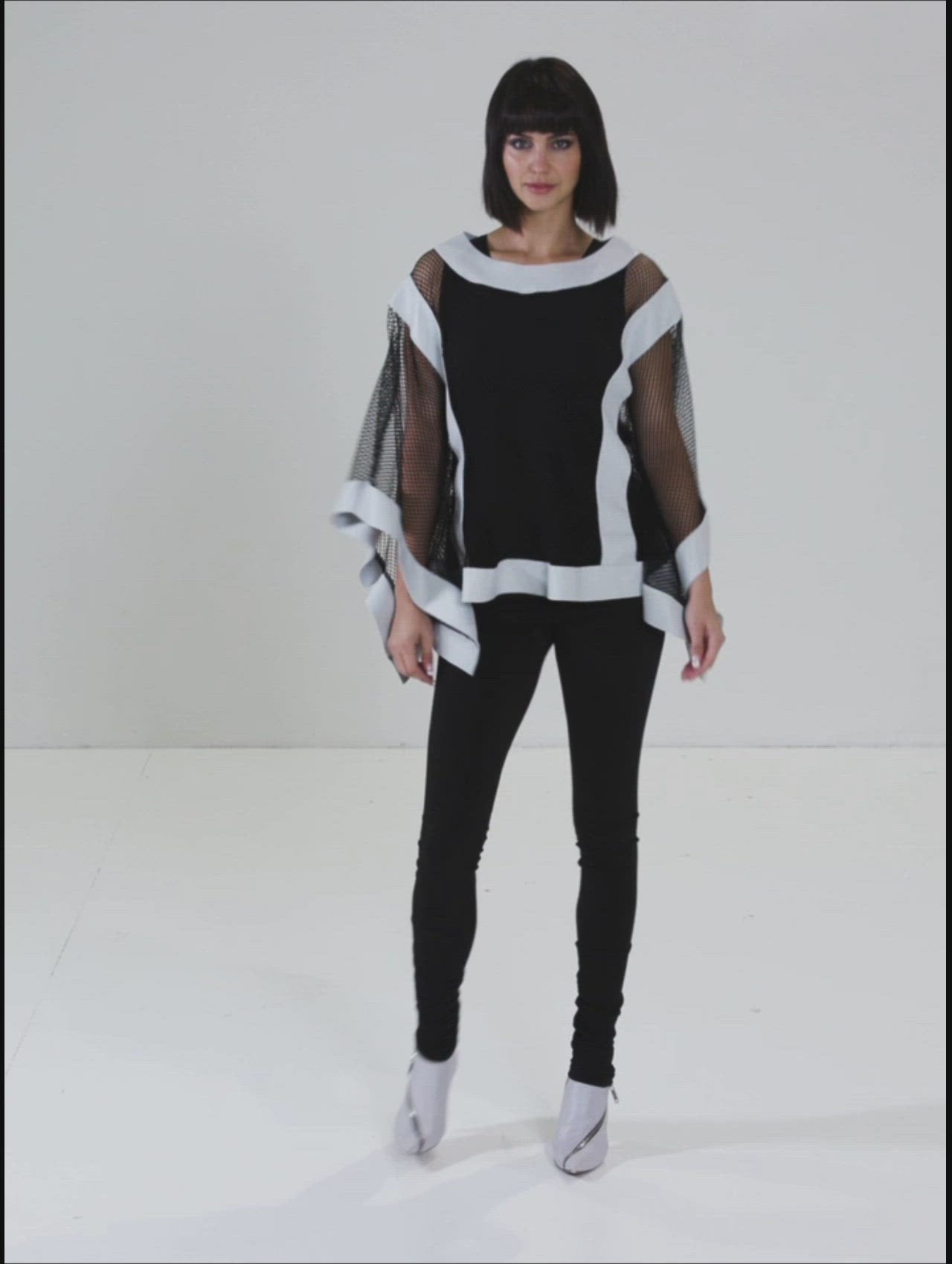 Cotton Fishnet Kabuki Top
