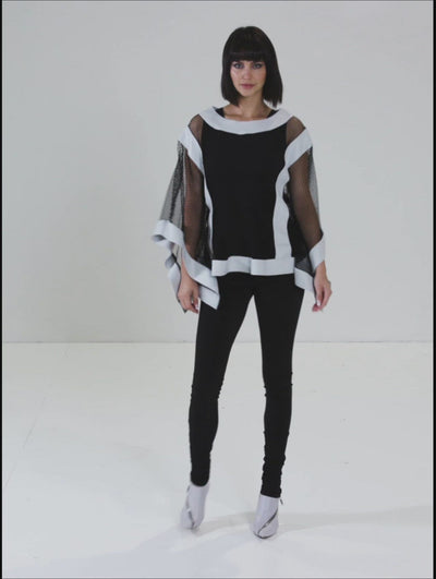 Cotton Fishnet Kabuki Top