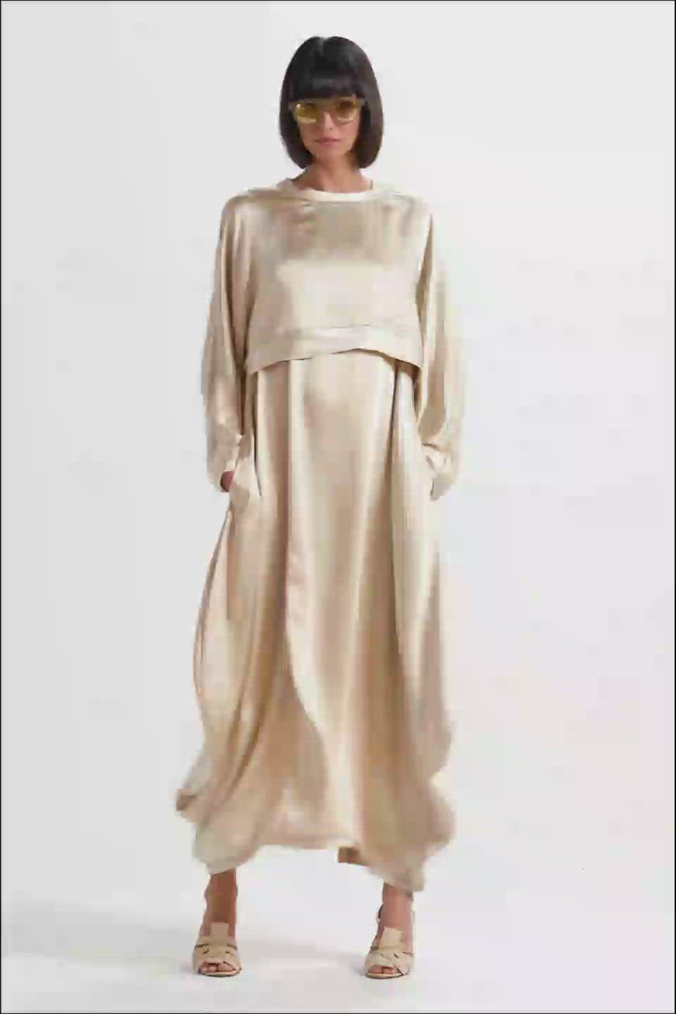 Sateen Parachute Dress