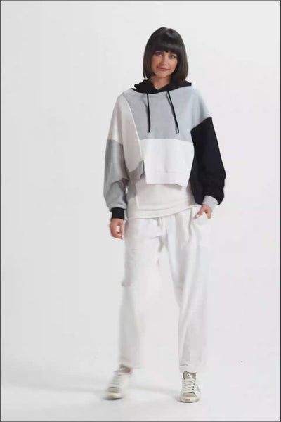 French Terry Patched Up Hoodie
